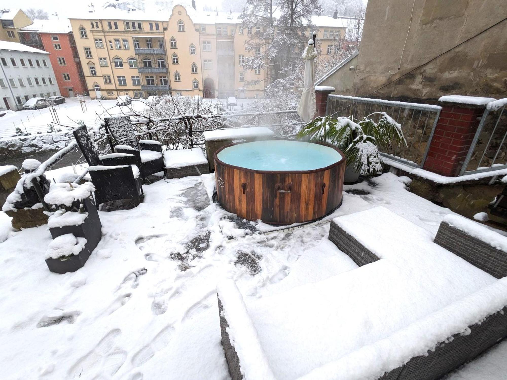 F1 - Urlaubsmagie - Helle Wohnung Mit Sauna & Pool & Whirlpool เซบนิทซ์ ภายนอก รูปภาพ