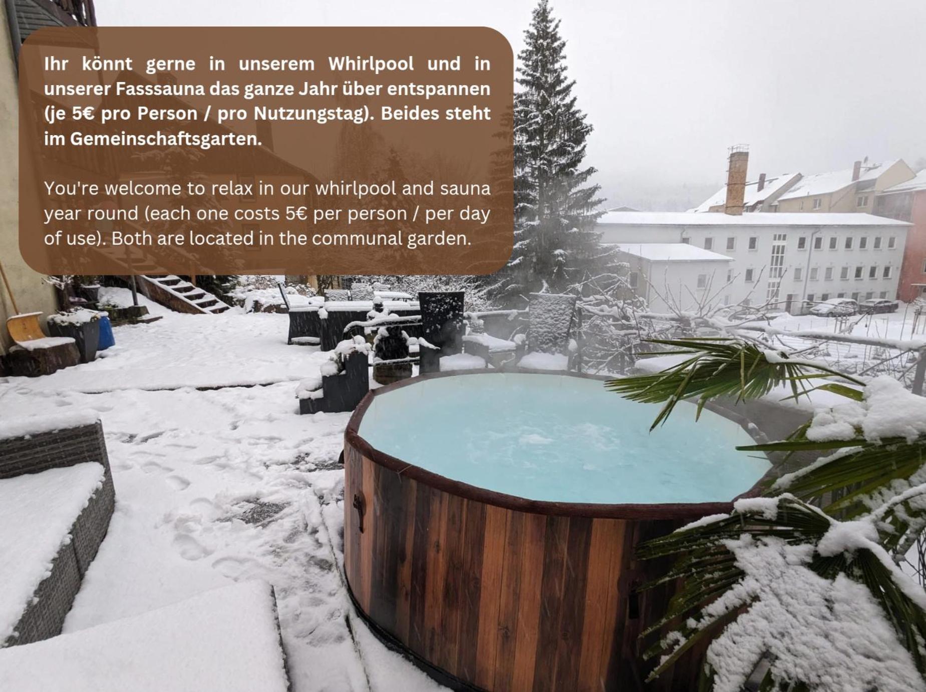 F1 - Urlaubsmagie - Helle Wohnung Mit Sauna & Pool & Whirlpool เซบนิทซ์ ภายนอก รูปภาพ